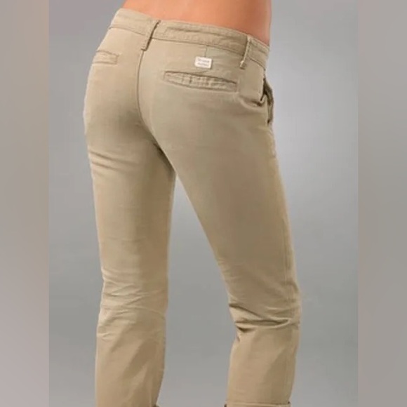 Ag Adriano Goldschmied Pants - AG Jeans • Standard Issue Ex-Boyfriend Khaki Crop, Regulations, Boyfriend Cut 31